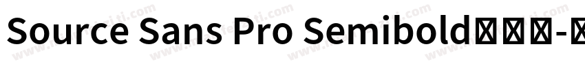 Source Sans Pro Semibold手机版字体转换